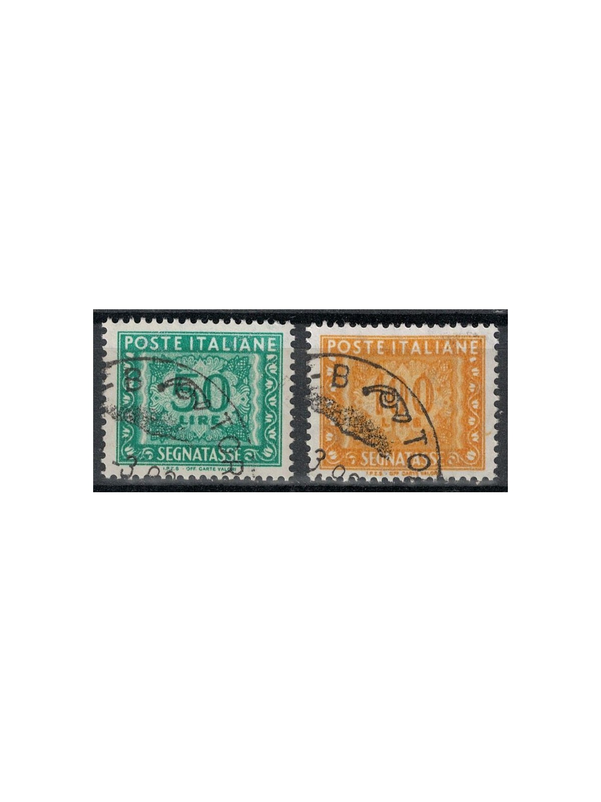 ITALY 1991 Postage Due 2v us