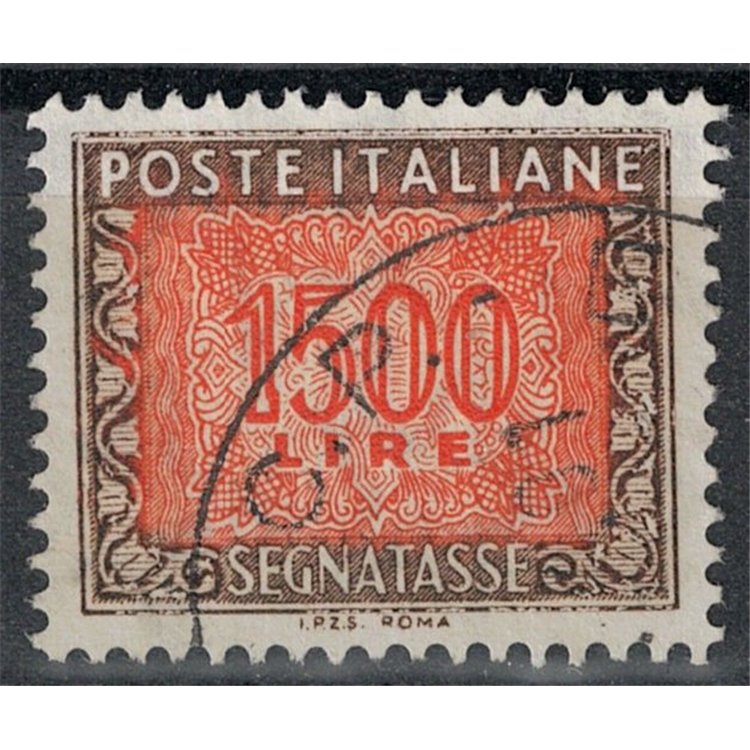 ITALIA 1991 Segnatasse £ 1500 us