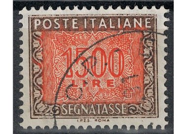 ITALIA 1991 Segnatasse £ 1500 us