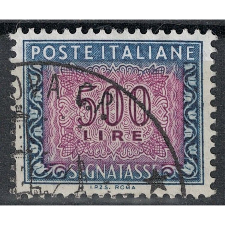ITALIA 1992 Segnatasse £ 500 us