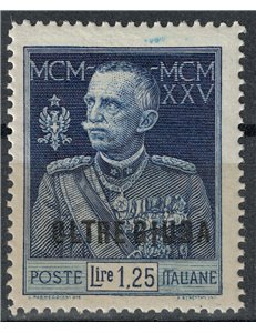 OLTRE GIUBA 1925-26 Giubileo del Re 1,25£ dent. 13¼ MNH**