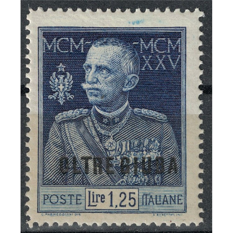 OLTRE GIUBA 1925-26 Giubileo del Re 1,25£ dent. 13¼ MNH**