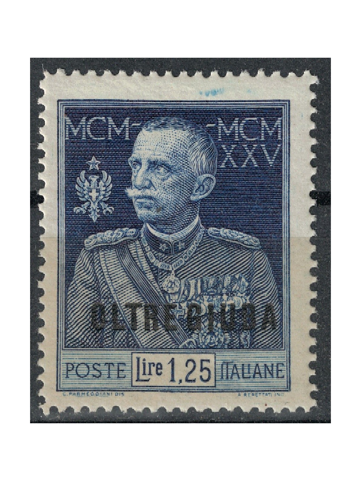 OLTRE GIUBA 1925-26 Giubileo del Re 1,25£ dent. 13¼ MNH**