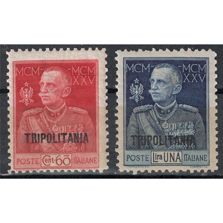 TRIPOLITANIA 1925-26 Giubileo del Re dent. 11 2v MNH**