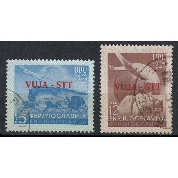 TRIESTE B 1949 Anniversary UPU 2v us