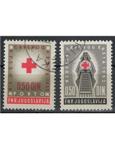 TRIESTE B 1952 Red Cross 2v us