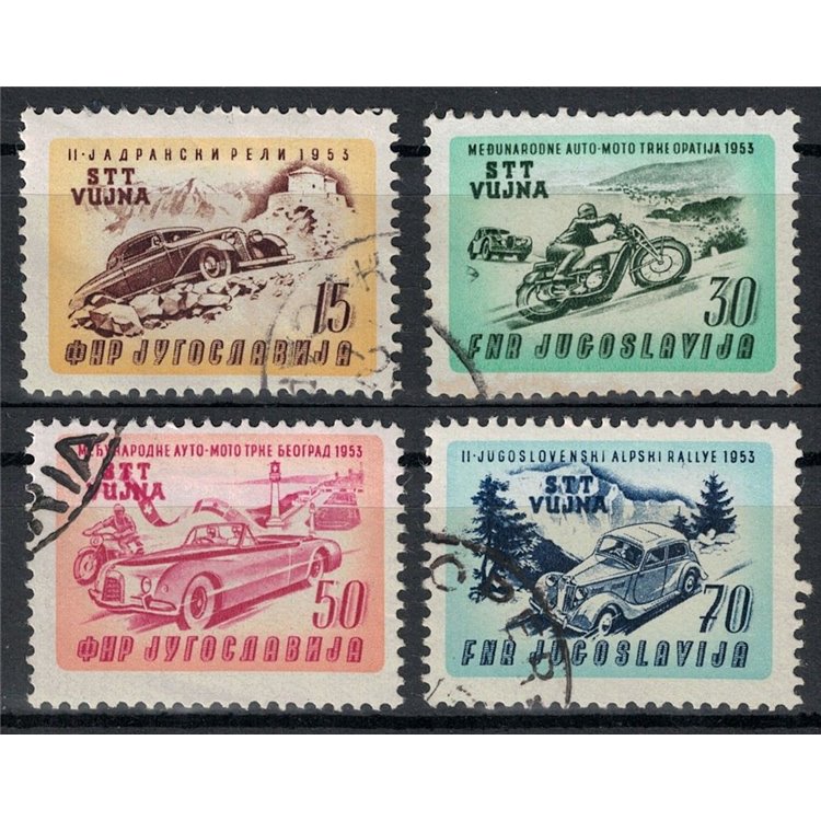 TRIESTE B 1953 Corsa automotociclistica 4v us