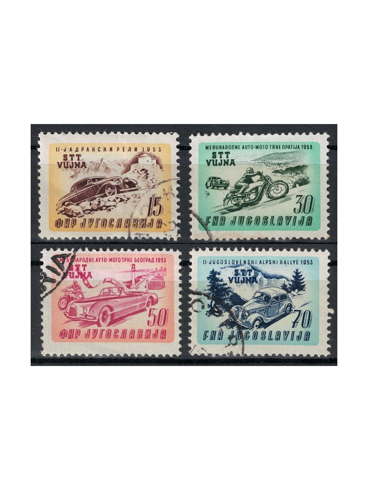 TRIESTE B 1953 Corsa automotociclistica 4v us