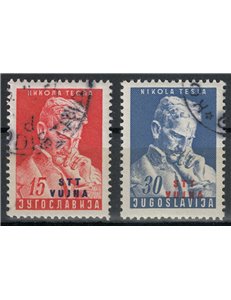 TRIESTE B 1953 Nicola Tesla 2v us