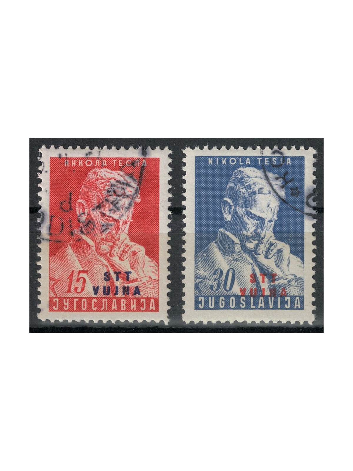 TRIESTE B 1953 Nicola Tesla 2v us