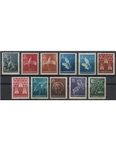 TRIESTE B 1950 Animali domestici 11v MNH**