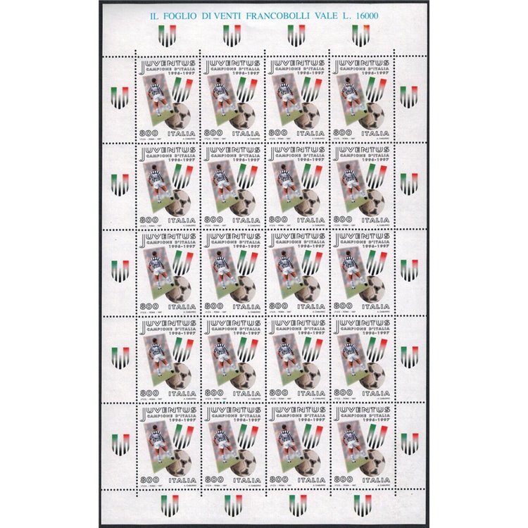 ITALIA 1997 Juventus campione MF MNH**