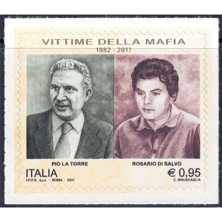 ITALY 2017 Victims of the Mafia MNH**
