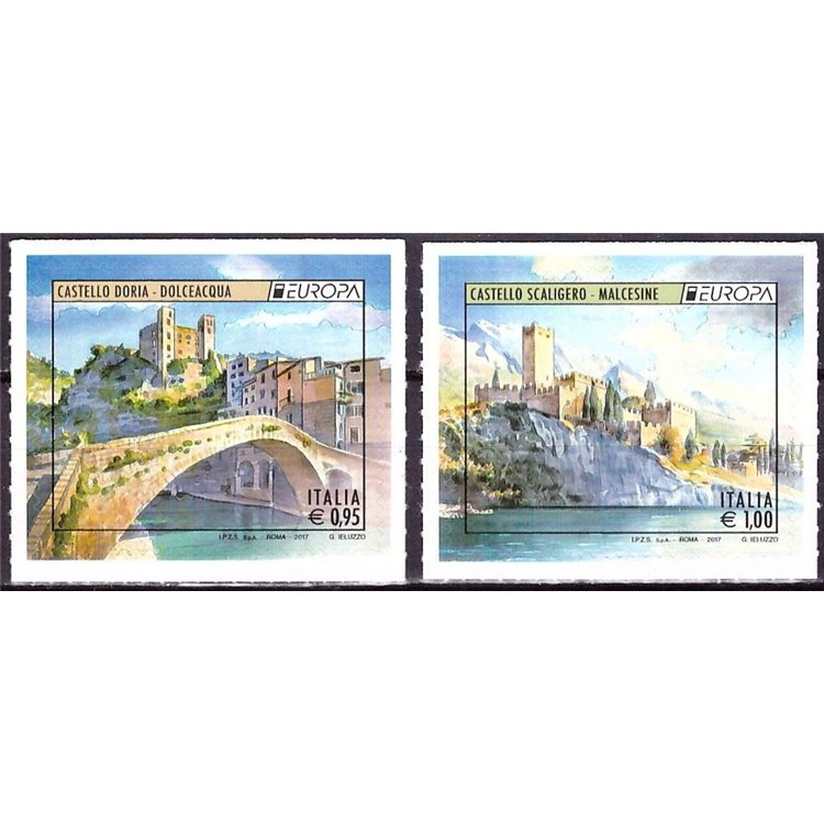 ITALIA 2017 Europa 2v MNH**