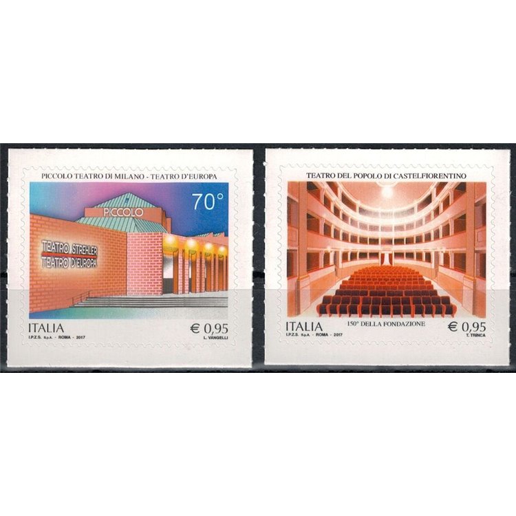 ITALIA 2017 Teatri 2v MNH**