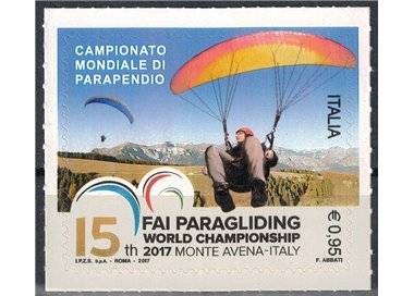ITALIA 2017 Campionato di parapendio MNH**