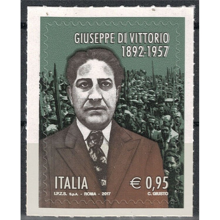 ITALIA 2017 Giuseppe di Vittorio MNH**