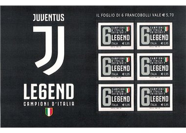 ITALY 2017 Juventus champion of Italy m/s MNH**