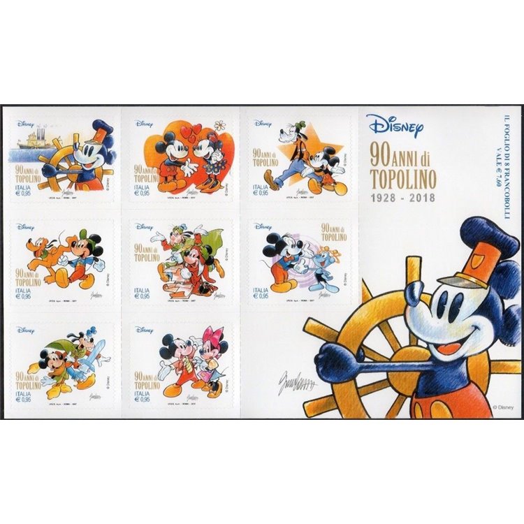 ITALY 2017 Mickey Mouse s/s MNH**