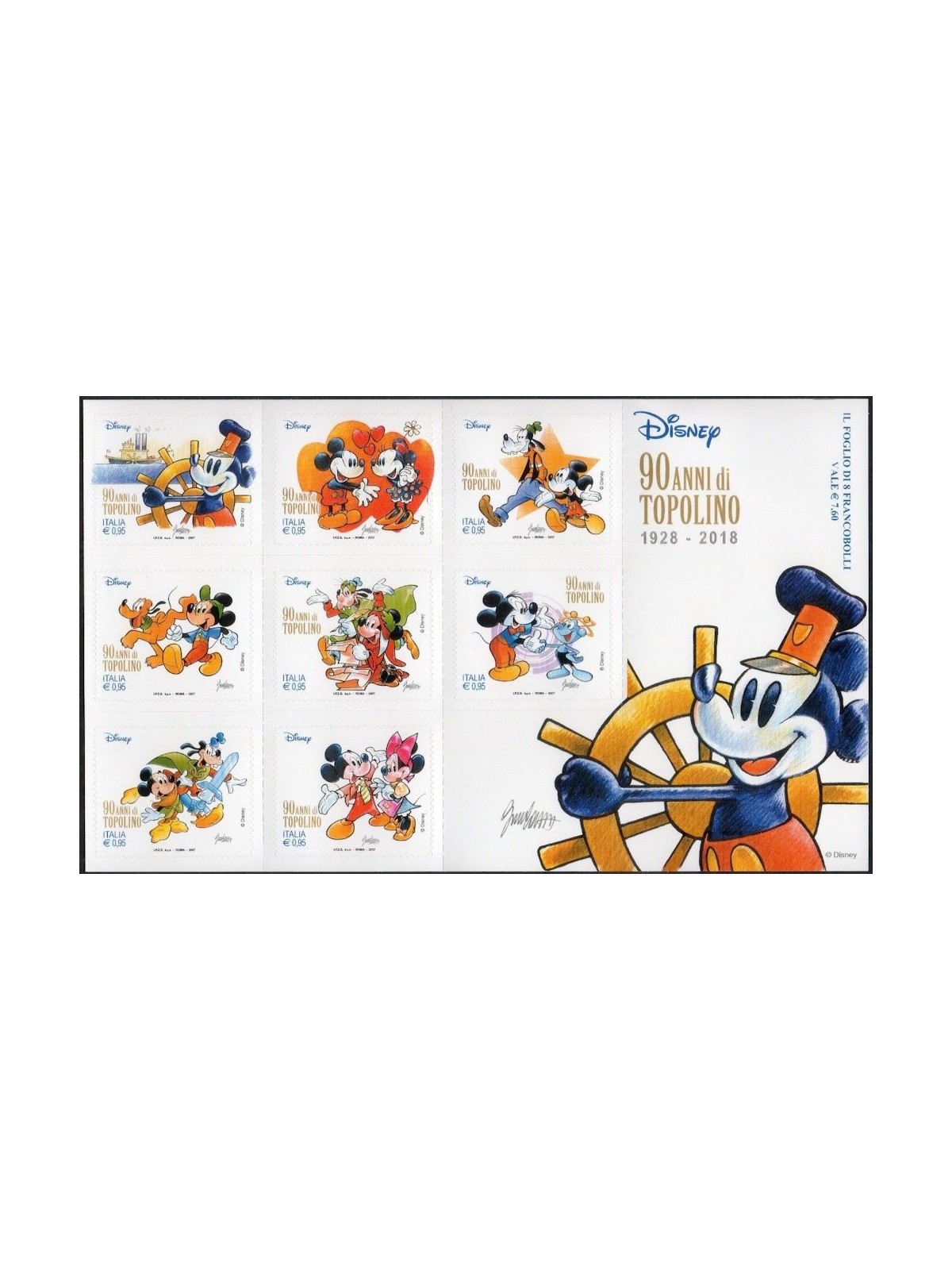 ITALY 2017 Mickey Mouse s/s MNH**
