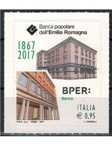 ITALY 2017 Banca dell'Emilia Romagna (color variety) MNH**