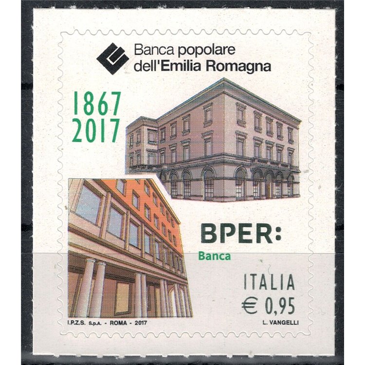 ITALY 2017 Banca dell'Emilia Romagna (color variety) MNH**