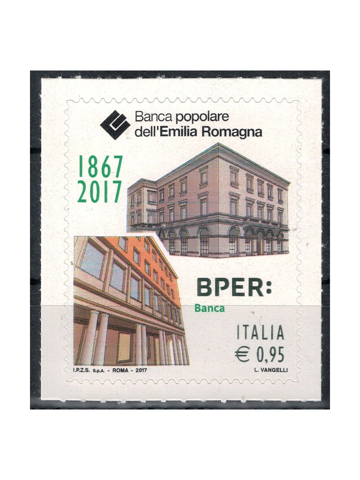 ITALY 2017 Banca dell'Emilia Romagna (color variety) MNH**