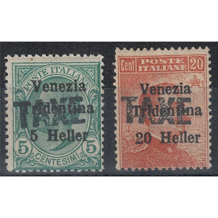 TRENTINO (BZ3) 1918-19 Venezia Tridentina overprint TAXE 2v MNH** ©
