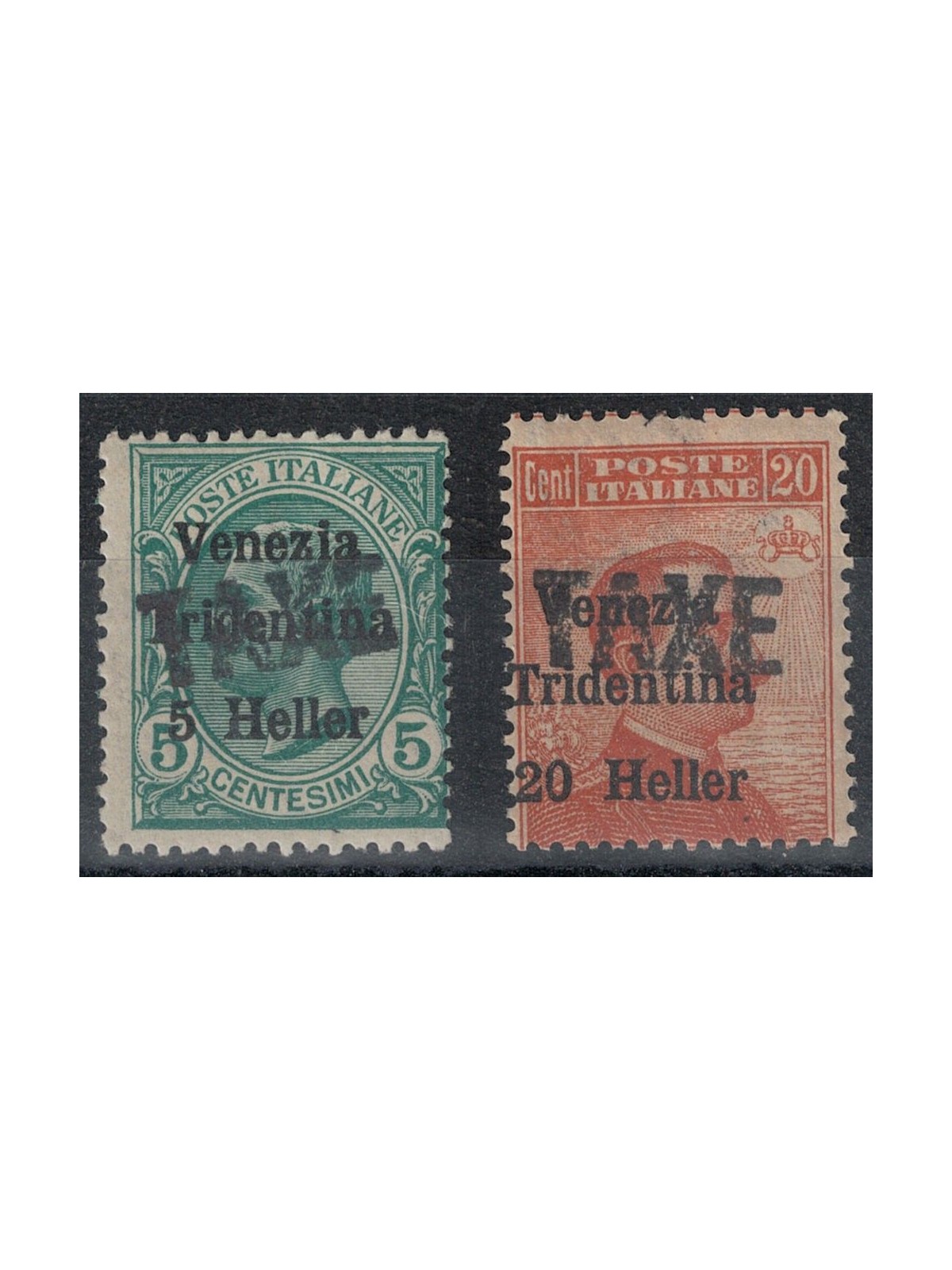 TRENTINO (BZ3) 1918-19 Venezia Tridentina soprast. TAXE 2v MH* ©