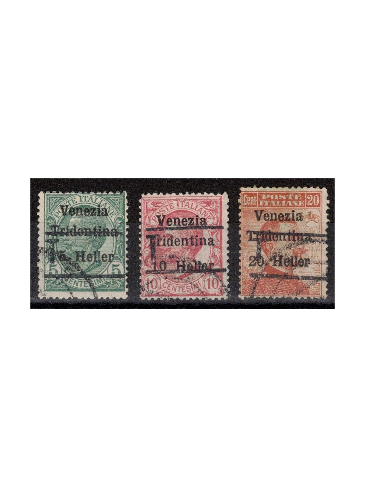 TRENTINO (BZ3) 1918-19 Venezia Tridentina (T without figure) 3v us ©