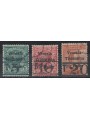 TRENTINO (BZ3) 1918-19 Venezia Tridentina (T with horizontal numeral) 3v us ©