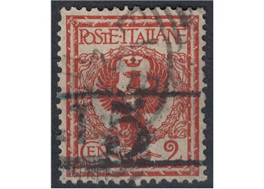 TRENTINO (BZ3) 1918-19 Floral 2c red brown (T with horizontal figure) us ©