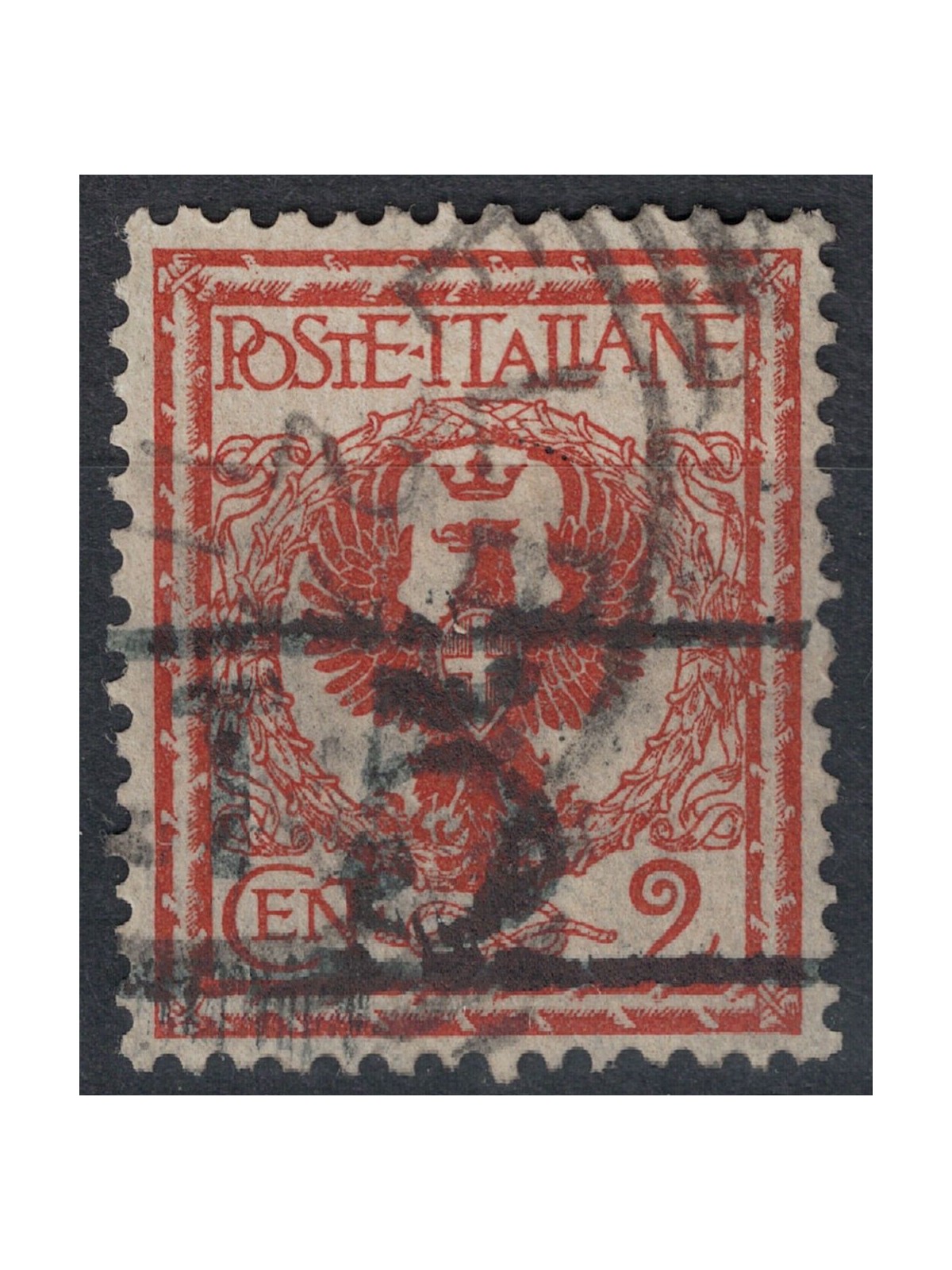 TRENTINO (BZ3) 1918-19 Floral 2c red brown (T with horizontal figure) us ©