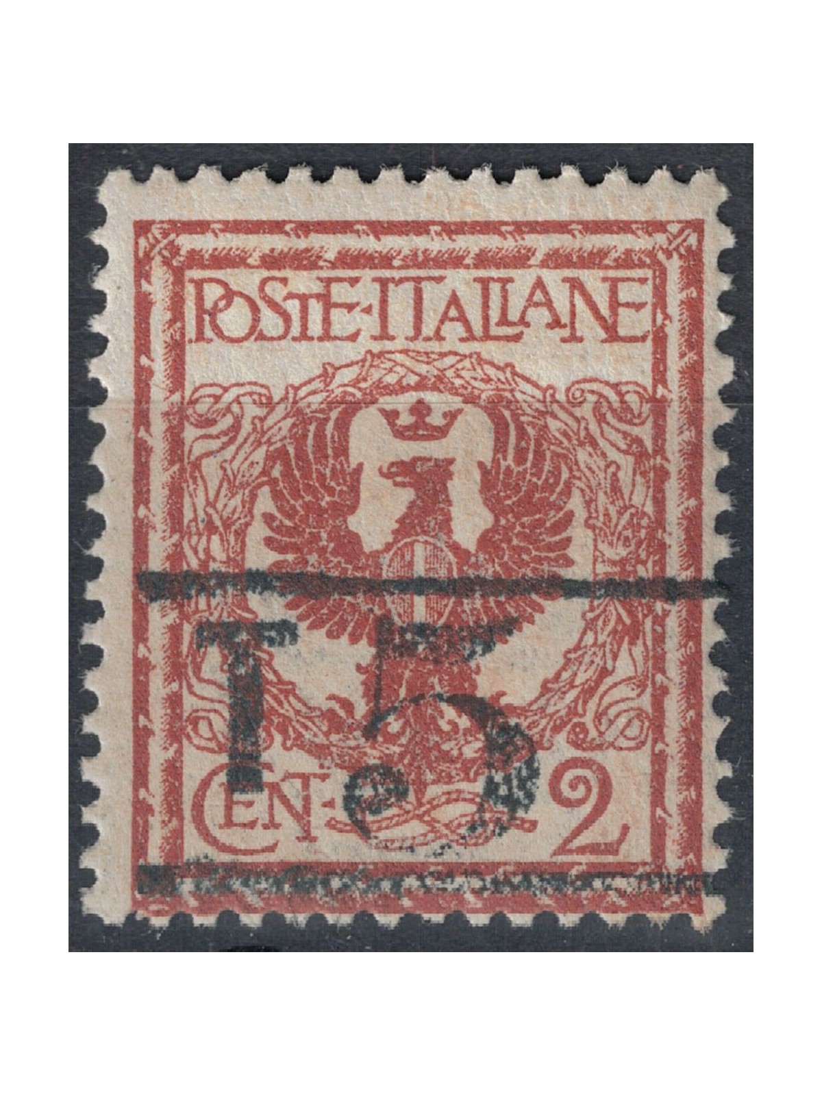 TRENTINO (BZ3) 1918-19 Floral 2c red brown (T with horizontal numeral) MH* ©