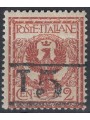 TRENTINO (BZ3) 1918-19 Floral 2c red brown (T with horizontal numeral) MH* ©