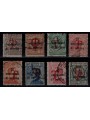 TRENTINO (BZ1) 1918-19 Trento e Trieste (T in rosso) 8v us ©