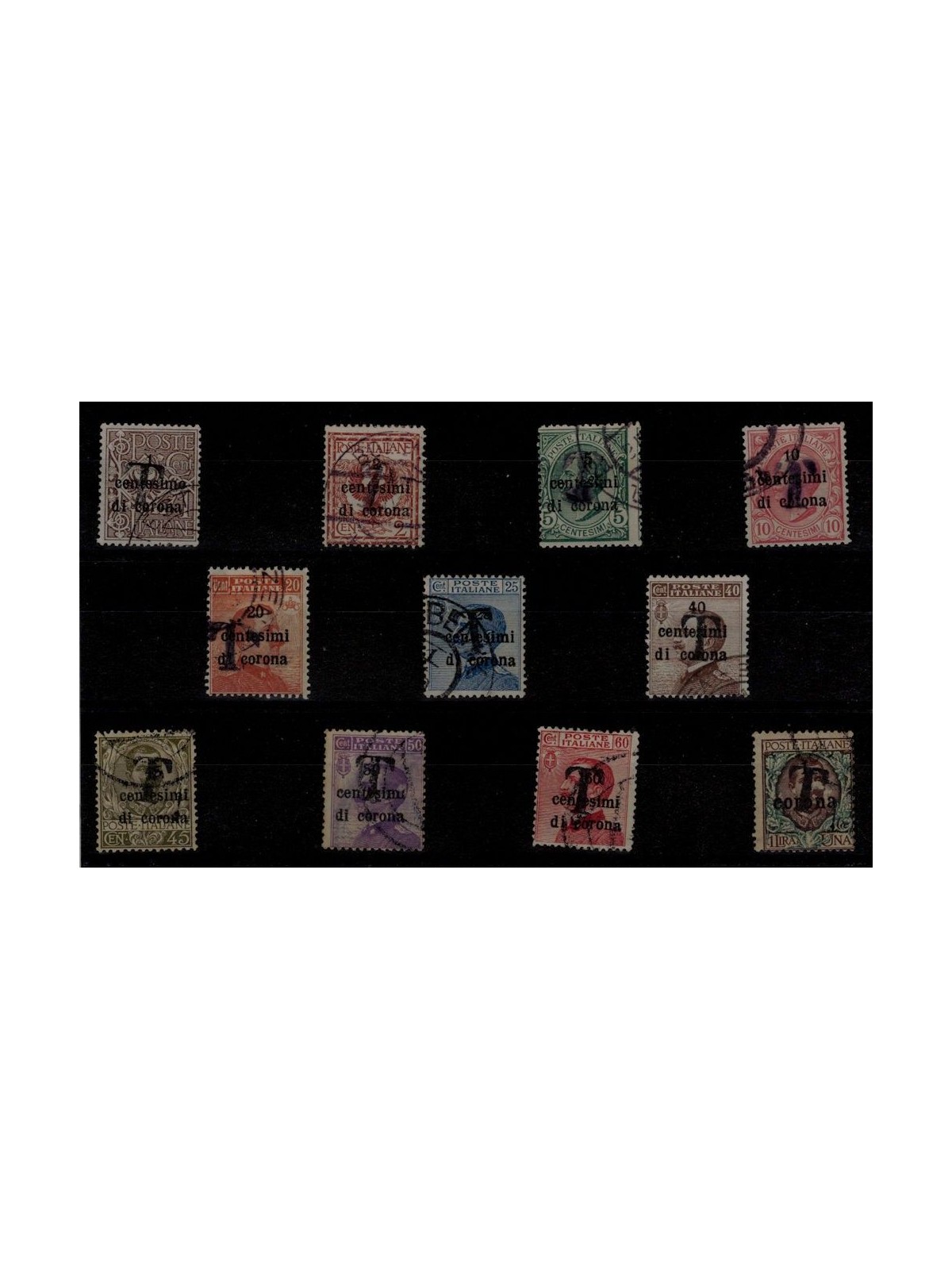 TRENTINO (BZ1) 1918-19 Trento and Trieste (T in black) 11v us ©