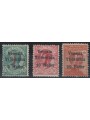 TRENTINO (BZ1) 1918-19 Venezia Tridentina (T in red) 3v MH* ©