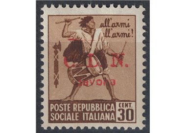 SAVONA 1945 Destroyed Monuments 30c (watermark ♔) MH* ©