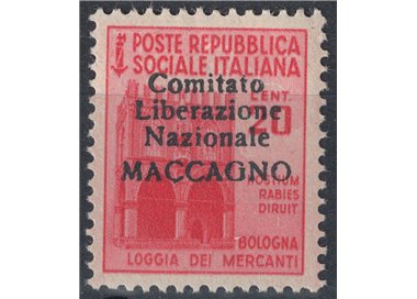 MACCAGNO 1945 Destroyed monuments 20c pink (unissued) MNH** ©