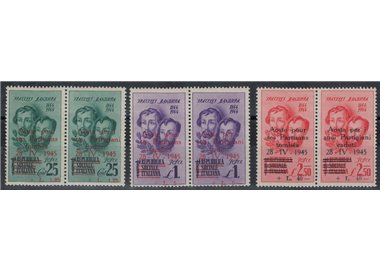 AOSTA 1945 Fratelli Bandiera soprastampati 6v MNH** ©