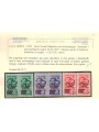 AOSTA 1945 Fratelli Bandiera soprastampati 6v MNH** ©