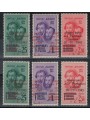 AOSTA 1945 Variety Fratelli Bandiera (overprint strong moved) 6v MNH** ©