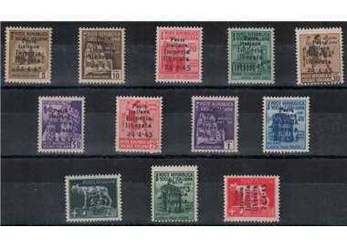 IMPERIA 1945 Monumenti distrutti + Imperiale 12v MNH** ©