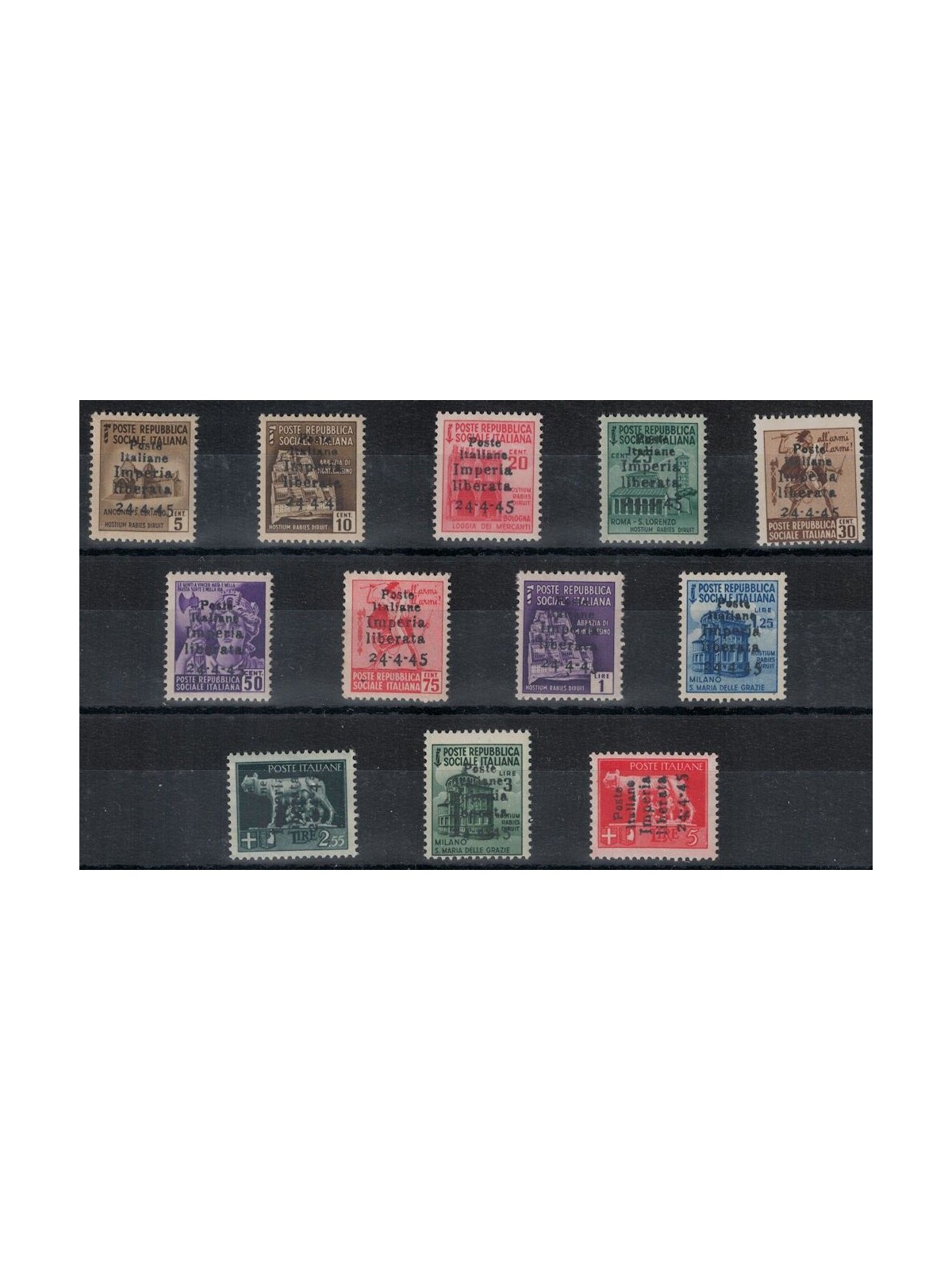IMPERIA 1945 Destroyed Monuments + Imperial 12v MNH** ©