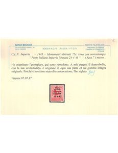 IMPERIA 1945 Monumenti distrutti + Imperiale 12v MNH** ©