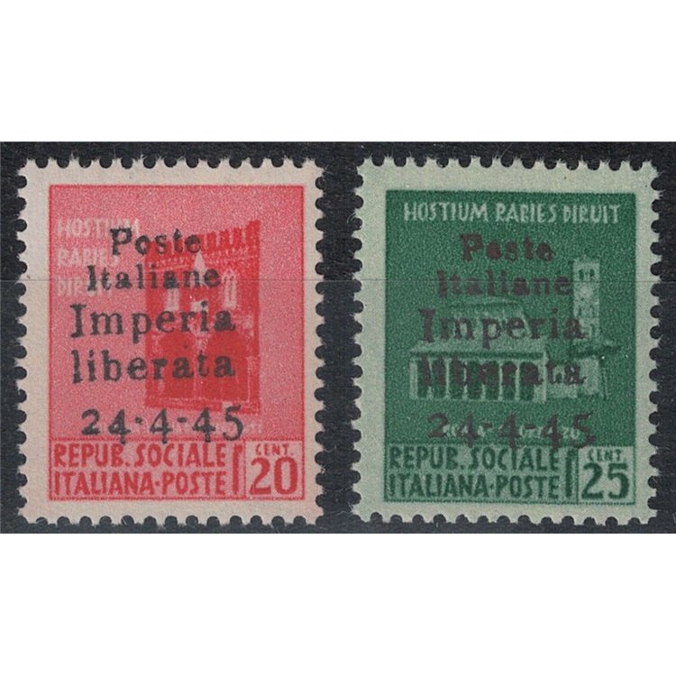 IMPERIA 1945 Destroyed monuments (not issued) 2v MNH** ©