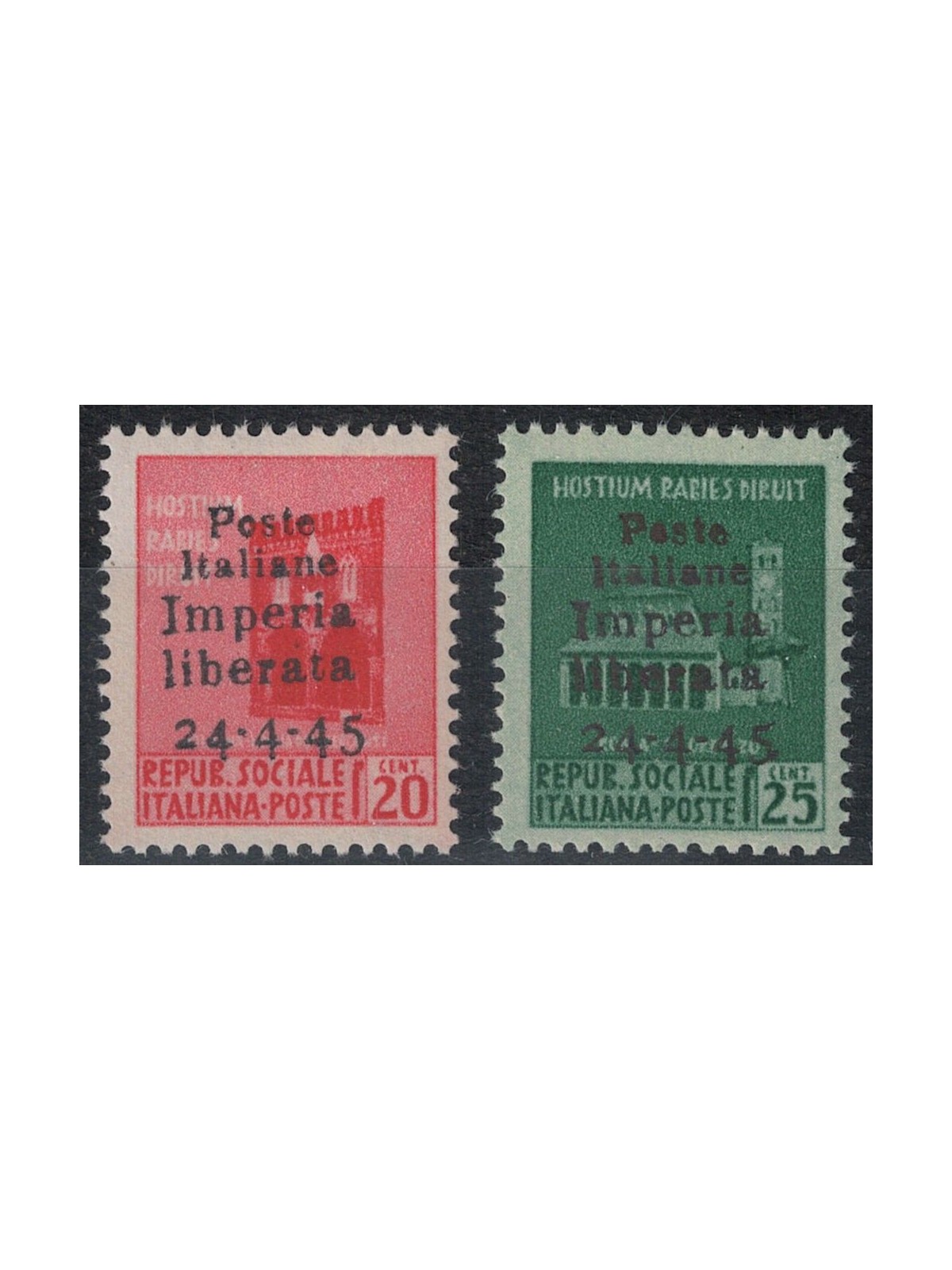 IMPERIA 1945 Destroyed monuments (not issued) 2v MNH** ©
