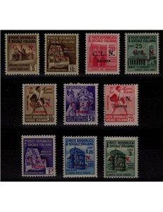 SAVONA 1945 Destroyed monuments 10v MNH** ©