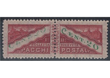 SAN MARINO 1945 Variety 20c postal parcels (fading) MNH**